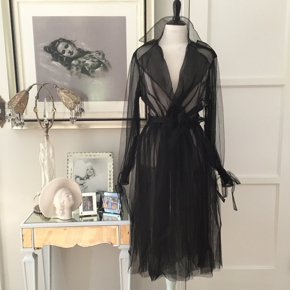 Trust Tulle Trench Coat by Dita Von Teese